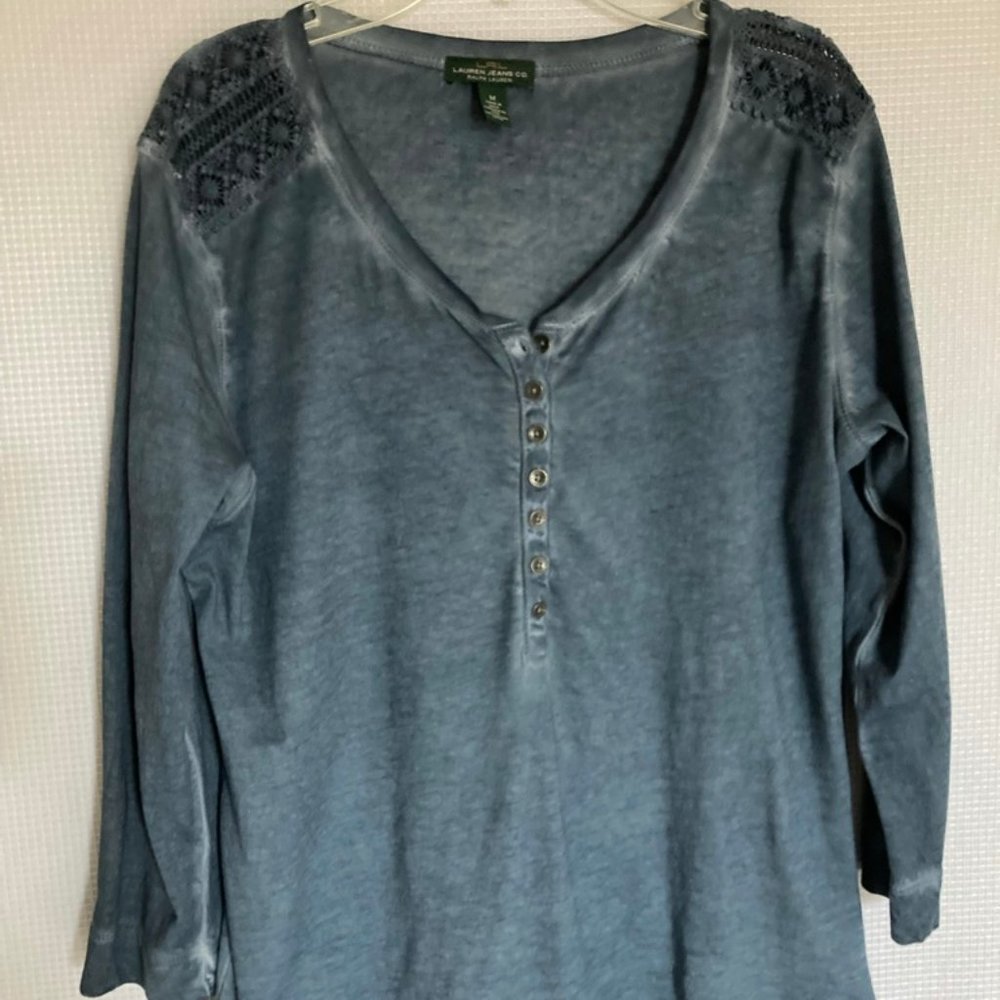 Ralph Lauren Henley Top -Women Medium